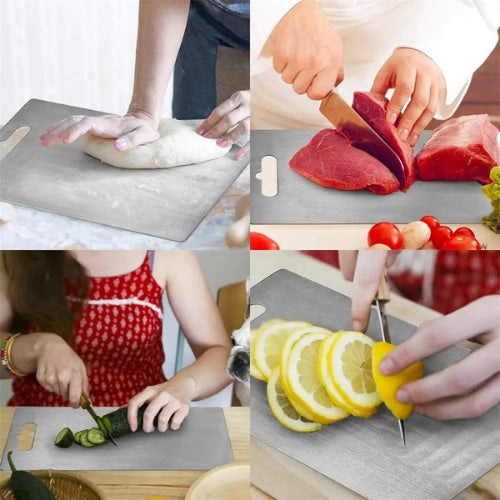 Planche découper inox antibactérienne | 5 tailles hygiénique durable écologique | Verdyo