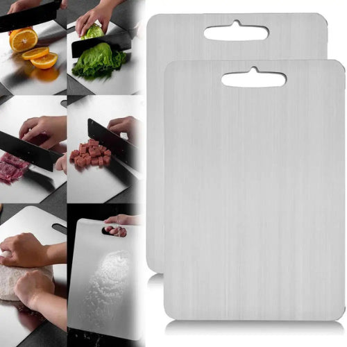 Planche découper inox antibactérienne | 5 tailles hygiénique durable écologique | Verdyo