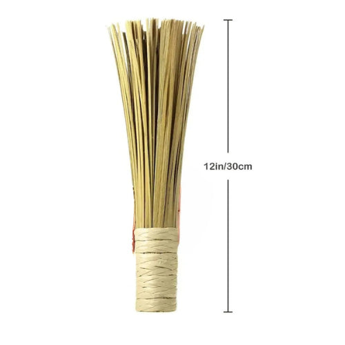 Brosse de nettoyage pour Wok | Poils en fibre de coco, manche bois naturel - Verdyo
