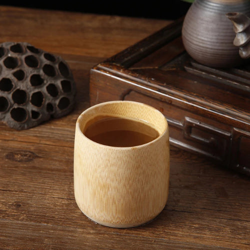 taza de té de bambú japonés