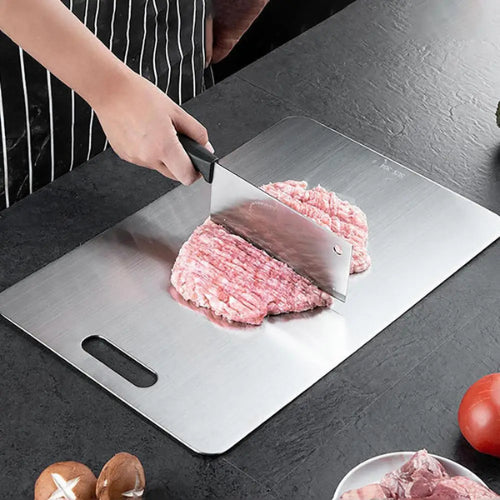 Planche découper inox antibactérienne | 5 tailles hygiénique durable écologique | Verdyo