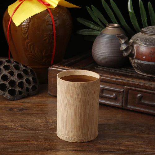 taza de té de bambú japonés