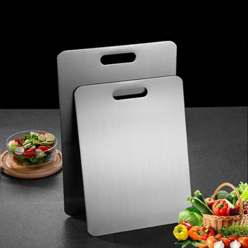 Planche découper inox antibactérienne | 5 tailles hygiénique durable écologique | Verdyo