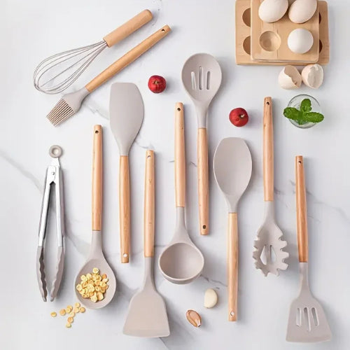 Set d’ustensiles de cuisine en silicone | 12 pièces, résistants a la chaleur, design colore - Verdyo_
"Set d’ustensiles de cuisine en silicone"
"Ustensiles de cuisine résistants à la chaleur"
"Accessoires cuisine durables et colorés"
"Produits zéro déchet pour cuisine"
"Silicone alimentaire sans BPA"
"Set de 12 ustensiles de cuisine"
"Ustensiles de cuisine polyvalents"
"Cadeau idéal pour amateurs de cuisine"
"Design moderne pour ustensiles de cuisine"
"Alternative écologique aux ustensiles plastique"