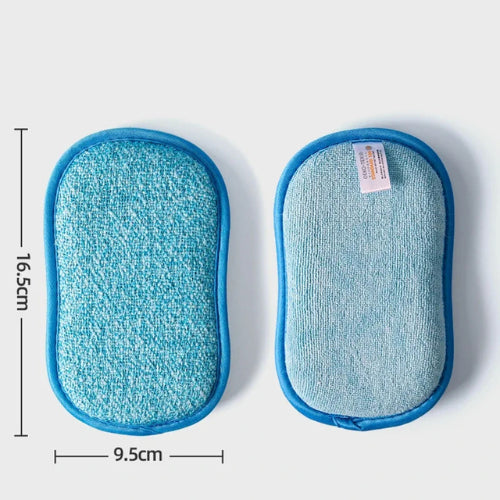 Éponge bambou lavable double face | Durable douce écologique zéro déchet | Verdyo
