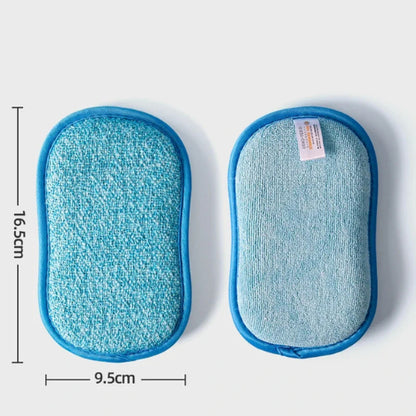 Éponge bambou lavable double face | Durable douce écologique zéro déchet | Verdyo