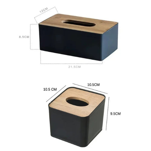Bamboo tissue box