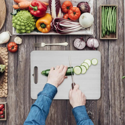 Planche découper inox antibactérienne | 5 tailles hygiénique durable écologique | Verdyo
