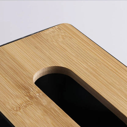 Bamboo tissue box