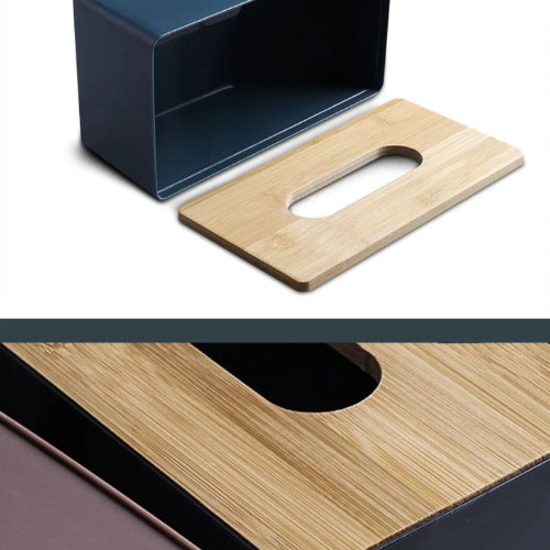 Bamboo tissue box