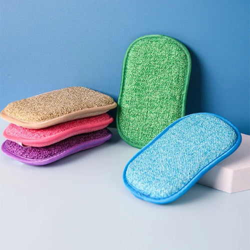 Éponge bambou lavable double face | Durable douce écologique zéro déchet | Verdyo