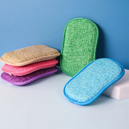 Éponge bambou lavable double face | Durable douce écologique zéro déchet | Verdyo