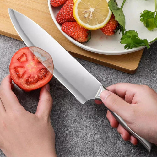 Couteau de cuisine en acier inoxydable | Lame ultra-tranchante, manche ergonomique - Verdyo_
"Couteau de cuisine en acier inoxydable"
"Lame ultra-tranchante pour cuisine"
"Manche ergonomique couteau"
"Ustensiles de cuisine durables"
"Couteau polyvalent pour cuisine"
"Accessoires cuisine professionnels"
"Couteau tranchant et durable"
"Produits écoresponsables pour cuisine"
"Cadeau idéal pour amateurs de cuisine"
"Couteau ergonomique en acier"