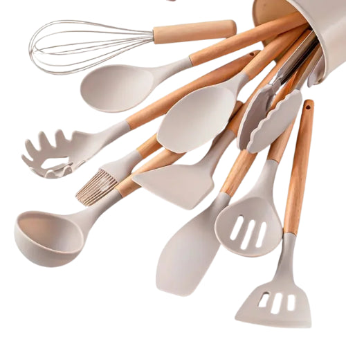 Set d’ustensiles de cuisine en silicone | 12 pièces, résistants a la chaleur, design colore - Verdyo_
"Set d’ustensiles de cuisine en silicone"
"Ustensiles de cuisine résistants à la chaleur"
"Accessoires cuisine durables et colorés"
"Produits zéro déchet pour cuisine"
"Silicone alimentaire sans BPA"
"Set de 12 ustensiles de cuisine"
"Ustensiles de cuisine polyvalents"
"Cadeau idéal pour amateurs de cuisine"
"Design moderne pour ustensiles de cuisine"
"Alternative écologique aux ustensiles plastique"