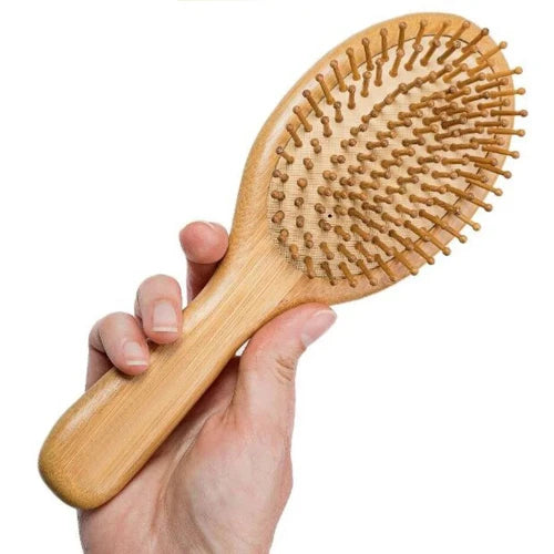 Brosse à cheveux en bois de bambou - Durable et Éco-responsable